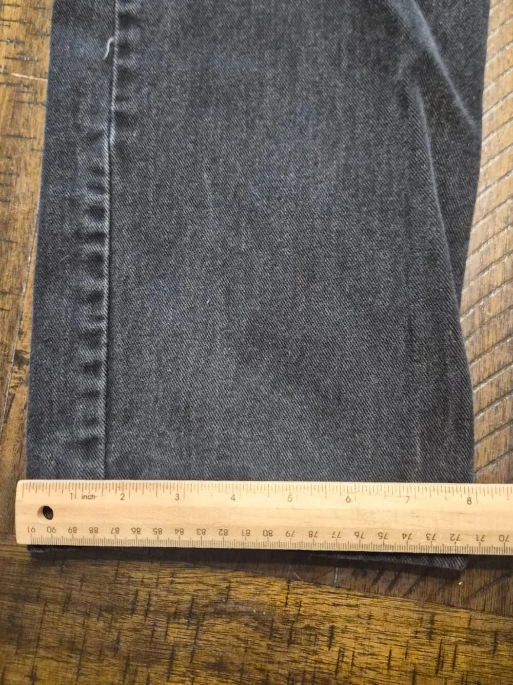 Levis 505 Mens Jeans Size 36x32 Black Regular Fit Straight Leg Y2K 2000 G273
